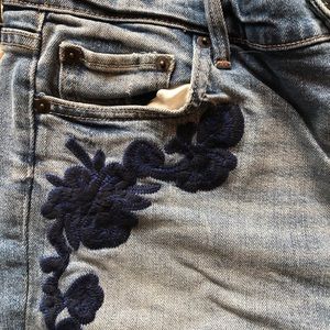 Embroidered Gap Boyfriend Jeans
